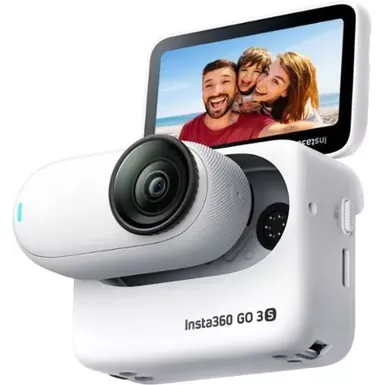 image of Insta360 - GO 3S (128GB) Action Camera - White with sku:bb22310642-bestbuy