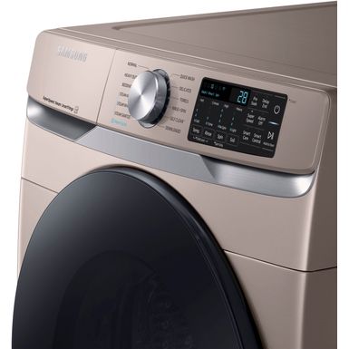 Alt View Zoom 18. Samsung - 4.5 cu. ft. Large Capacity Smart Front Load Washer with Super Speed Wash - Champagne