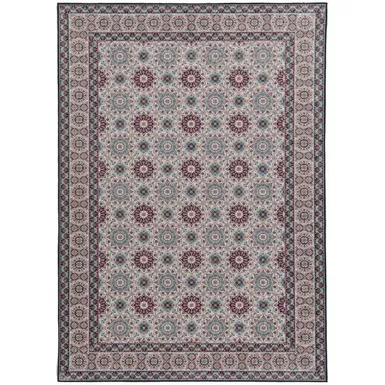 Hickstead Ivory And Raspberry 6.7X9.7 Area Rug