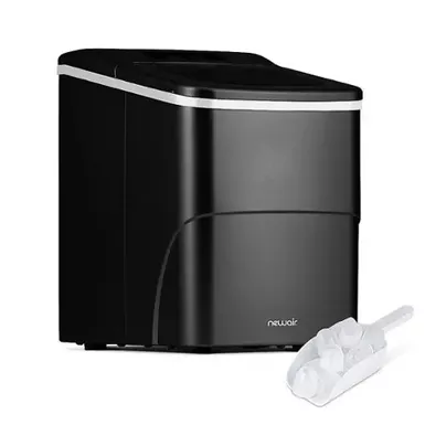 image of NewAir - Countertop Ice Maker, Portable and Lightweight, Large or Small Ice, Easy to Clean with BPA-Free Parts - Matte Black with sku:bb21951622-bestbuy