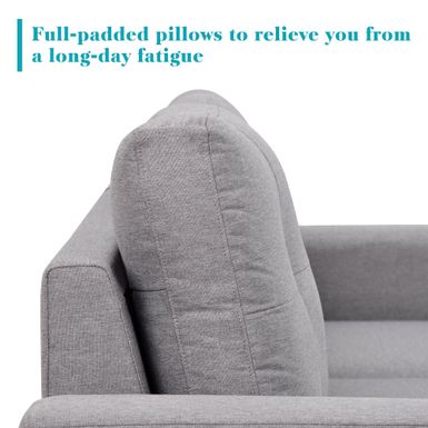 90" Reversible Pull out Sleeper L-Shaped Sectional Storage Sofa Bed,Corner sofa-bed with Storage Chaise Left/Right Handed - Grey