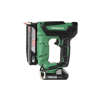 image of Metabo HPT NP18DSAL 18V Cordless Pin Nailer Kit, 5/8-Inch up to 1-3/8-Inch Pin Nails, 23-Gauge, 3,000 Nails Per Charge, Compact 3.0 Ah Lithium Ion Battery, Holds 120 Nails, Lifetime Tool Warranty with sku:b07mt7q466-met-amz
