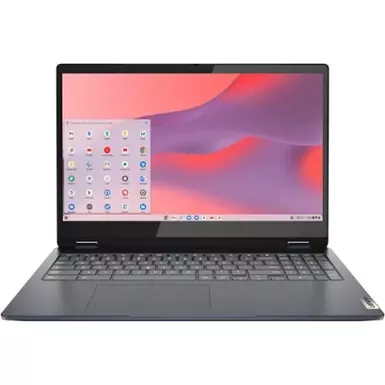 image of Lenovo - Flex 3 15.6" FHD Touch-Screen Chromebook Laptop - Pentium Silver N6000 with 8GB Memory - 64GB eMMC - Abyss Blue with sku:bb22088612-bestbuy