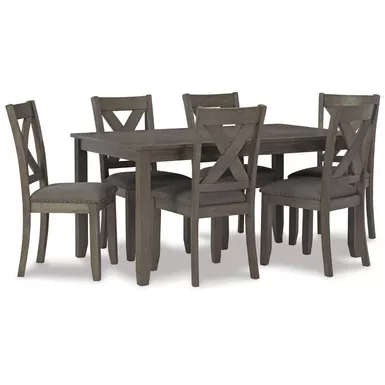 image of Caitbrook Rectangular Dining Room Table Set (7/CN) with sku:d388-425-ashley