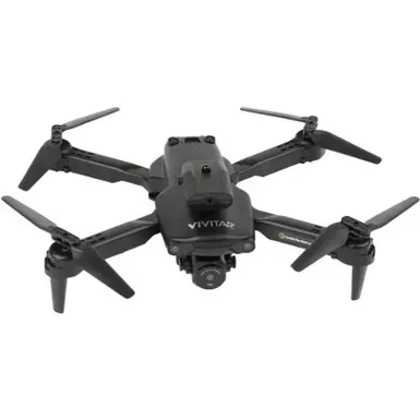 Vivitar - Air View Foldable Drone with Remote - Black