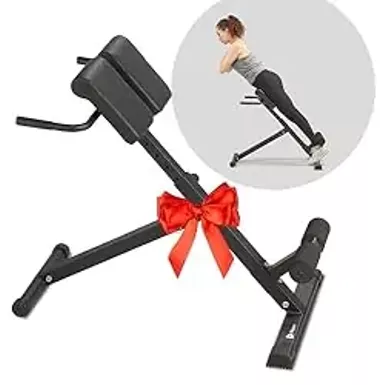 image of Lifepro Roman Chair Hyperextension Bench, Back Extension Bench Machine for Glute, Hamstring and Lower Back, Multipurpose Adjustable Exercise Equipment, Foldable for Home Gym Fitness with sku:b0cl5d65s5-amazon