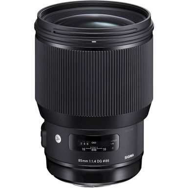 image of Sigma - Art 85mm F1.4 DG HSM | A Standard Prime Lens for Nikon DSLRs - Black with sku:sg8514ank-adorama