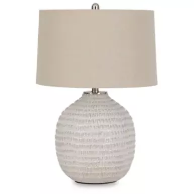 Beige Jamon Ceramic Table Lamp (1/CN)