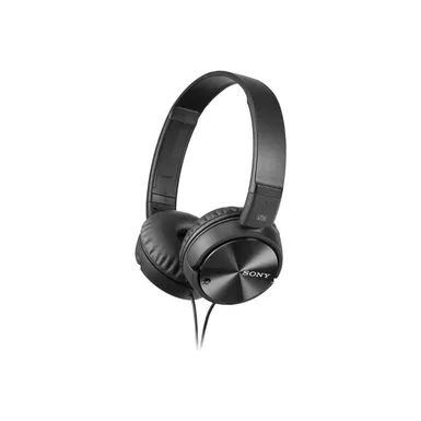 image of Sony - Noise-Canceling Wired On-Ear Headphones - Black with sku:mdrzx110nc-powersales
