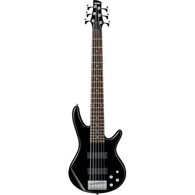 image of Ibanez 6 String Bass Guitar, Right, Black (GSR206BK) with sku:ibgsr206bk-adorama