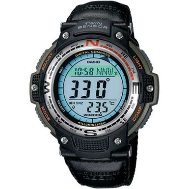 image of Casio - Men's Digital Compass Twin Sensor Sport Watch - Green with sku:bb11459035-3106068-bestbuy-casio