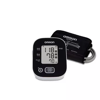 Omron - 3 Series Blood Pressure Monitor, Upper Arm Cuff, Digital Bluetooth Blood Pressure Machine - Black