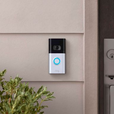 Alt View Zoom 11. Ring - Video Doorbell 4 - Smart Wi-Fi Video Doorbell - Wired/Battery Operated - Satin Nickel