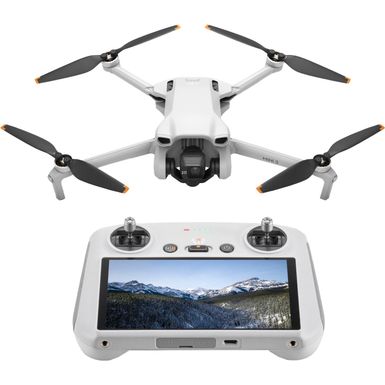 image of DJI - Mini 3 Drone and Remote Control with Built-in Screen - Gray with sku:bb22060637-6524511-bestbuy-dji