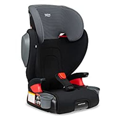 image of Britax Highpoint Backless Belt-Positioning Booster Seat, SafeWash Black Ombre with sku:b09vcscfmg-bri-amz