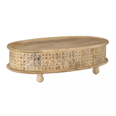 image of Tristan Oval Coffee Table Natural with sku:pfxs1232-linon