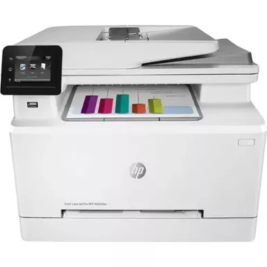 image of HP - LaserJet Pro M283fdw Wireless Color All-In-One Laser Printer - White with sku:bb21481751-bestbuy