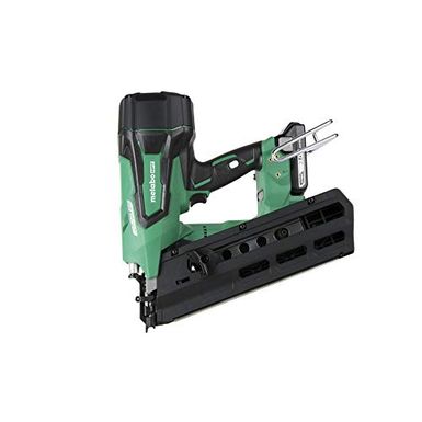 image of Metabo HPT NR1890DR 18V Cordless Framing Nailer, Brushless Motor, 2" up to 3-1/2" Round Plastic Strip Nails, Compact 3.0 Ah Lithium Ion Battery, Lifetime Tool Warranty with sku:b07l8zj2ng-met-amz