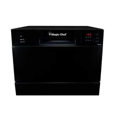image of Magic Chef 6 Place Setting Black Countertop Dishwasher with sku:mcscd6b5-magicchef