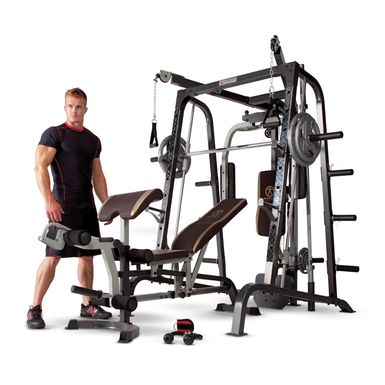 image of Marcy Diamond Elite Smith Cage Gym - Smith Cage with sku:qaojfiiwkrqscbrdfngkaa-overstock