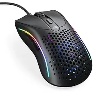 image of Glorious Gaming - Model D 2: Wired Ergonomic Mouse, Superlight 58g, 26K Optical Sensor, 6 Programmable Buttons, 80 Million Click Lifecycle, FPS, MMO, MOBA, Battle Royale (Black) with sku:b0d38b66w3-amazon