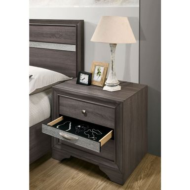Silver Orchid Bara Contemporary Grey 3-piece Bedroom Set - Queen