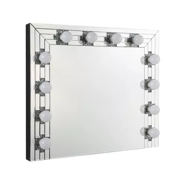 image of ACME Noralie Accent Mirror, Mirrored & Faux Diamonds with sku:ac00761-acmefurniture