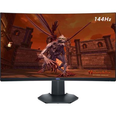 image of Dell - S2721HGF 27" Gaming - LED Curved FHD FreeSync and G-SYNC Compatible Monitor (DisplayPort, HDMI) - Black with sku:bb21626383-6425903-bestbuy-dell