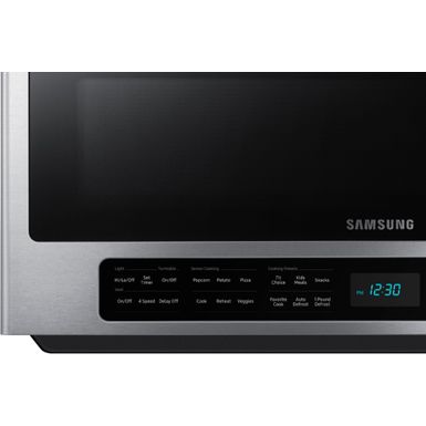 Alt View Zoom 1. Samsung - 2.1 Cu. Ft. Over-the-Range Microwave with Sensor Cook - Stainless steel