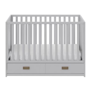 Little Seeds Haven 3-in-1 Convertible Storage Crib - White