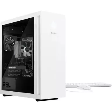 HP OMEN - 25L Gaming Desktop - Intel Core i7-14700F - 32GB DDR5 Memory - NVIDIA GeForce RTX 4060 Ti - 2TB SSD - Snow White