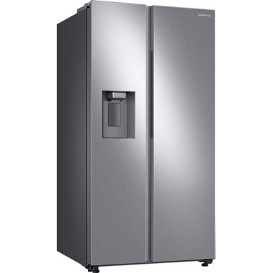 Angle Zoom. Samsung - 27.4 Cu. Ft. Side-by-Side Refrigerator - Stainless steel