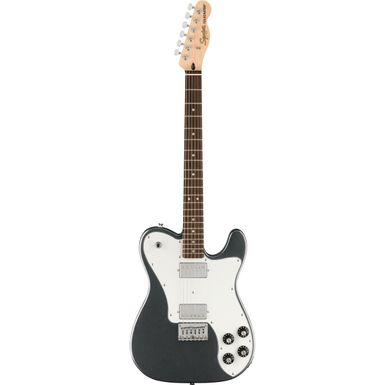 image of Squier Affinity Series Telecaster Deluxe Electric Guitar, Laurel Fingerboard, Charcoal Frost Metallic with sku:sq378250569-adorama