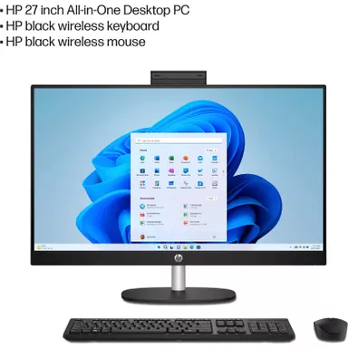 HP - 27" Touch-Screen All-in-One with Adjustable Height - AMD Ryzen 7 - 16GB Memory - 1TB SSD - Jet Black