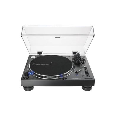 image of Audio Technica Direct-Drive Professional DJ Turntable with sku:atlp140xpbk-electronicexpress