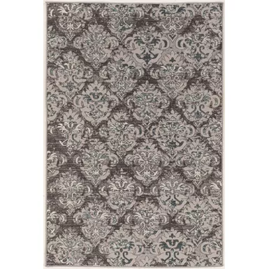 Vallen Gray And Blue 9X12 Area Rug