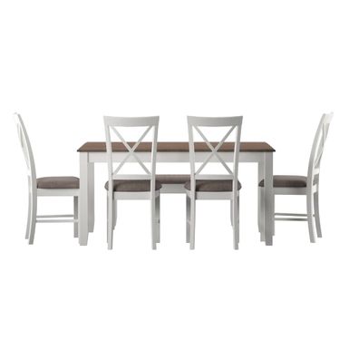 Andette 6PC Dining Set Taupe