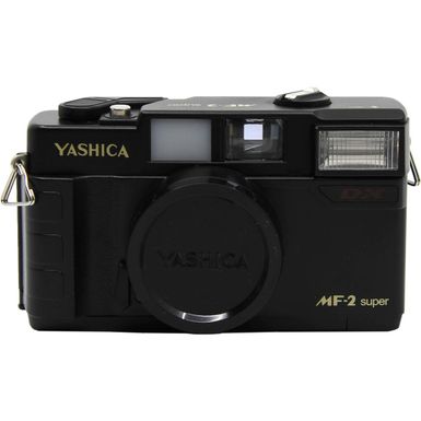 image of Yashica MF-2 Super DX 35mm Film Camera, Black with sku:ysmf2sbk-adorama
