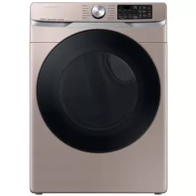 image of Samsung - 7.5 Cu. Ft. Stackable Smart Electric Dryer with Steam Sanitize+ - Champagne with sku:bb21935932-bestbuy