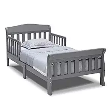 image of Delta Children Canton Toddler Bed, Greenguard Gold Certified, Grey with sku:b082jgmm2s-amazon