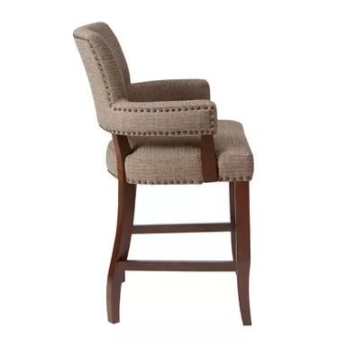 Phoenix Arm 26" Brown Counter Stool