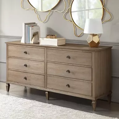 Light Natural Victoria 6-Drawer Dresser