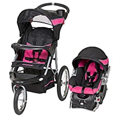 image of Baby Trend Expedition Jogger Travel System, Bubble Gum Millennium Orange with sku:b01bqlpivc-amazon