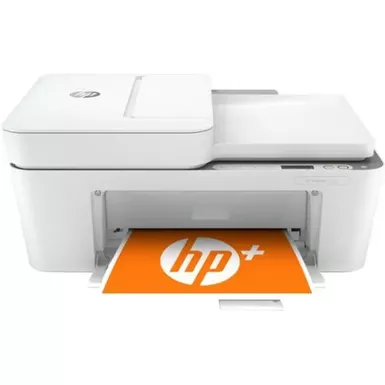 image of HP - DeskJet 4155e Wireless All-In-One Inkjet Printer with 3 months of Instant Ink Included with HP+ - White with sku:bb21704549-bestbuy