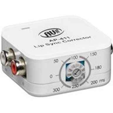 image of AV Toolbox AP-411 Lip Sync Corrector, Up to 300ms Delay, Stereo RCA Connectors with sku:avap411-adorama