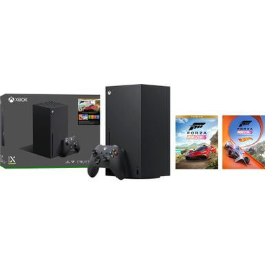 image of Microsoft - Xbox Series X 1TB Console - Forza Horizon 5 Bundle - Black with sku:bb22063569-6529898-bestbuy-microsoft