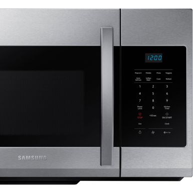 Alt View Zoom 1. Samsung - 1.7 Cu. Ft. Over-the-Range Microwave - Stainless steel