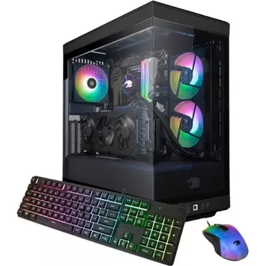 iBUYPOWER - Y40 Gaming Desktop PC - Intel Core i7 14700F - NVIDIA GeForce RTX 4060Ti 16GB - 32GB DDR5 RAM - 2TB NVMe - Black