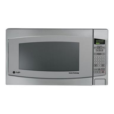 image of GE Profile JES2251SJ - microwave oven - freestanding - stainless steel with sku:jes2251sj-electronicexpress