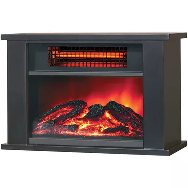 image of LifeSmart 1000W Tabletop Infrared Fireplace Space Heater with sku:ht1287-almo